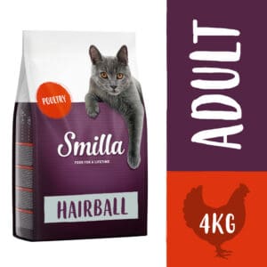 4kg Smilla Hairball met Gevogelte Katten Droogvoer