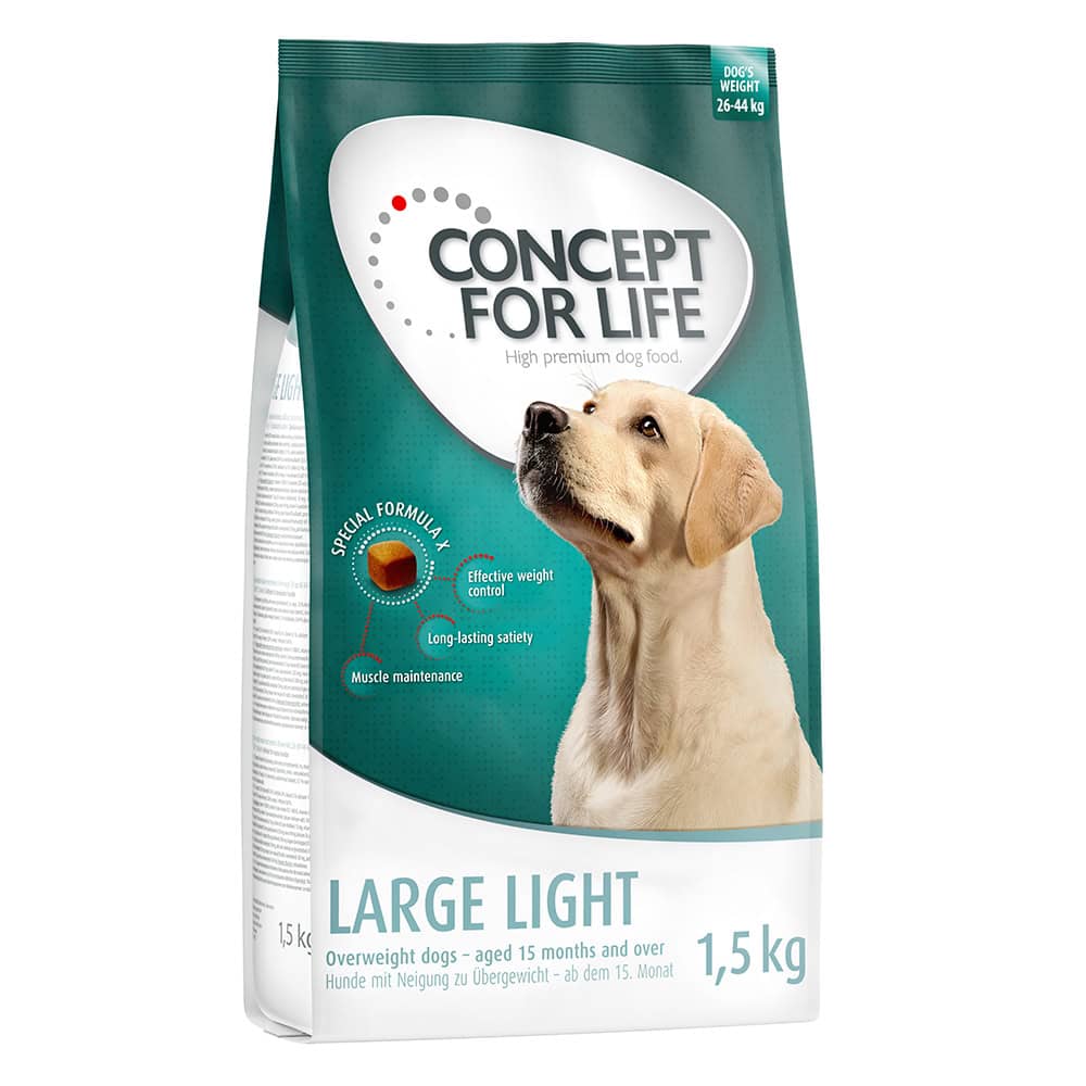 4x 1,5kg Large Light Concept for Life Hondenvoer