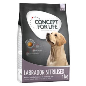 4x1kg Labrador Sterilised Concept for Life Hondenvoer