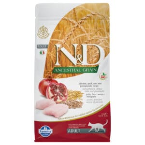 5kg Ancestral Grain Adult Kat Kip & Granaatappel Farmina N&D