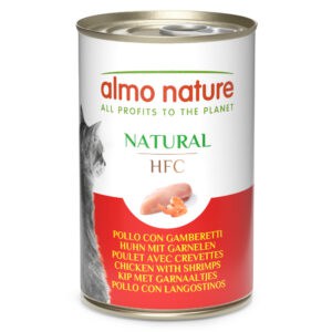 6x140g Kip & Garnalen Almo Nature Classic Kattenvoer