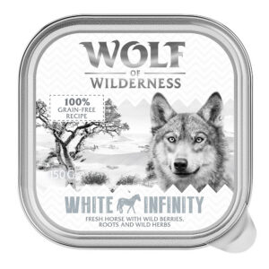 6x150g Adult White Infinity Paard Wolf of Wilderness Hondenvoer nat
