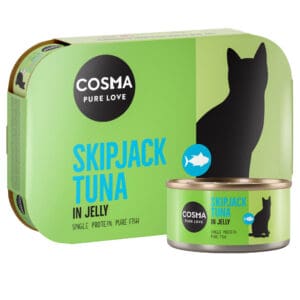 6x170g Skipjack Tonijn in Gelei Cosma Original Kattenvoer