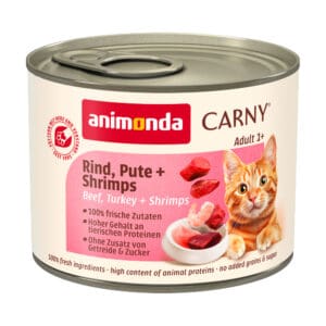 6x200g Adult Rund, Kalkoen & Garnalen Animonda Carny Kattenvoer