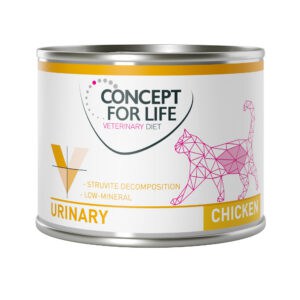 Concept for Life VET Concept for Life Veterinary Diet Urinary Kip Natvoer voor volwassen katten – 12 x 200 g
