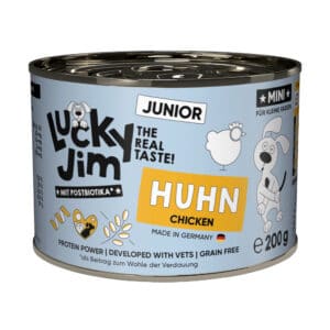 Lucky Jim MINI Junior kip natvoer voor honden – 6 x 200 g