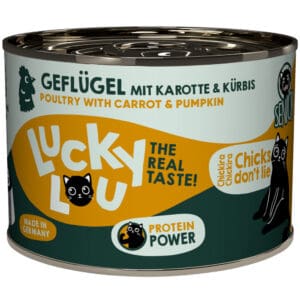 6x200g Lucky Lou Senior Gevogelte kattenvoer nat