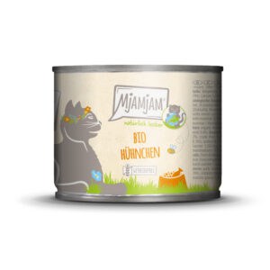 6x 200g MP MjAMjAM Naturally Delicious Organic Chicken natvoer voor katten