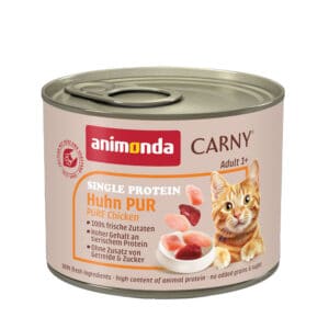 6x200g Single Protein Adult puur Kip animonda Carny Kattenvoer
