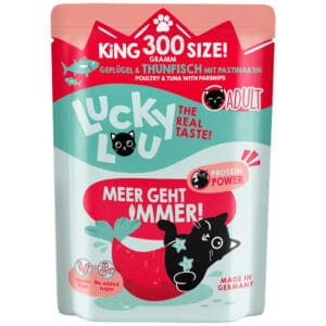6x300g Lucky Lou Adult Gevogelte & Tonijn nat kattenvoer