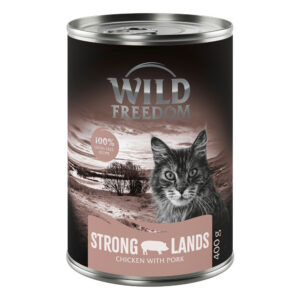 6x400g Adult Strong Lands Kip & Varken Wild Freedom Kattenvoer