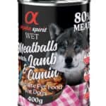 Alpha Spirit Hondengehaktballen Lam & Komijn – 6 x 400 g