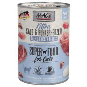 6x400g Kitten Kalf/Kippenharten MAC's Kattenvoer