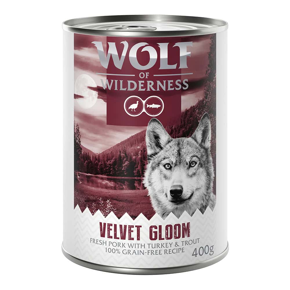 6x400g “Red Meat” Velvet Gloom Wolf of Wilderness Hondenvoer