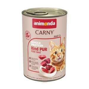 6x400g Single Protein Adult puur Rund animonda Carny Kattenvoer