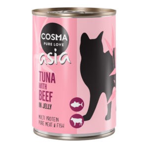 Cosma Tonijn met Rund Thai/Asia in Gelei Kattenvoer – 12 x 400 g