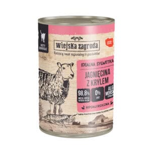6x400g Wiejska Zagroda Cat Lamm mit Krill natvoer voor katten
