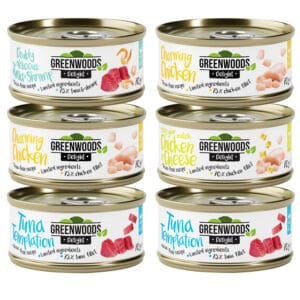 6x70g Mix (4 Smaken) Greenwoods Delight Kattenvoer