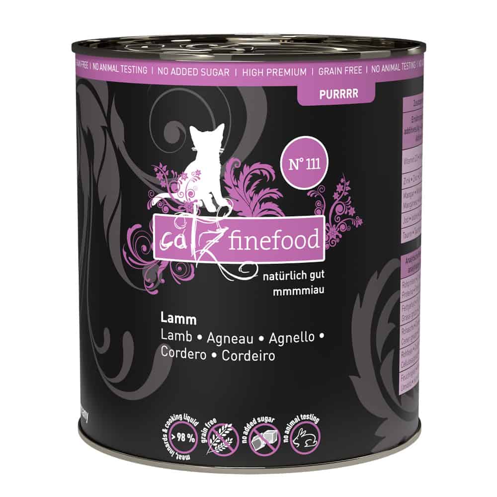 catz finefood Purrrr No.111 Lamb natvoer voor katten – 6 x 800 g