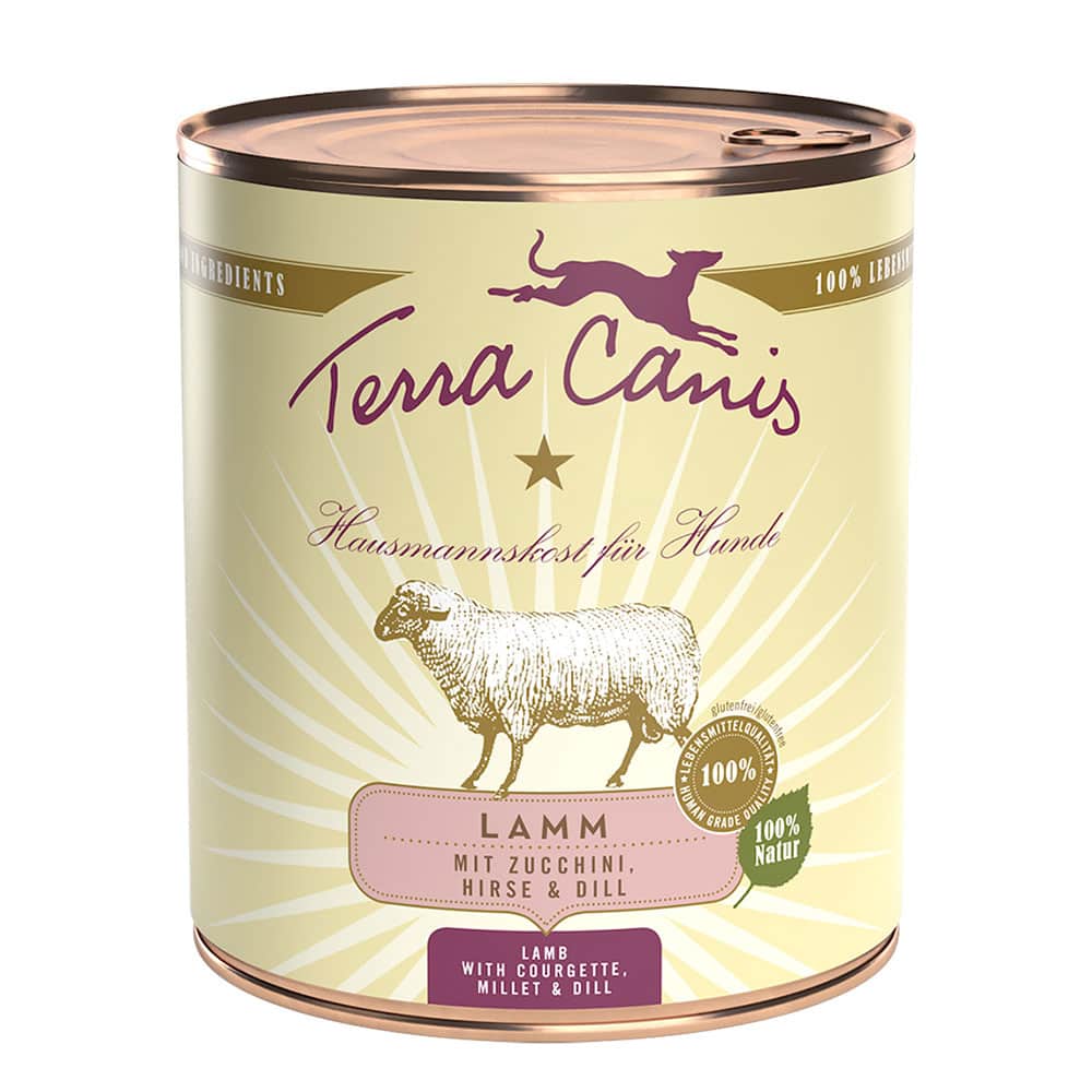 Terra Canis Lam met Courgette, Selderij & Gierst Hondenvoer – 6 x 800 g