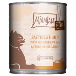 6x800g MjAMjAM Pure Meat Delight Juicy Pure Chicken kattenvoer nat
