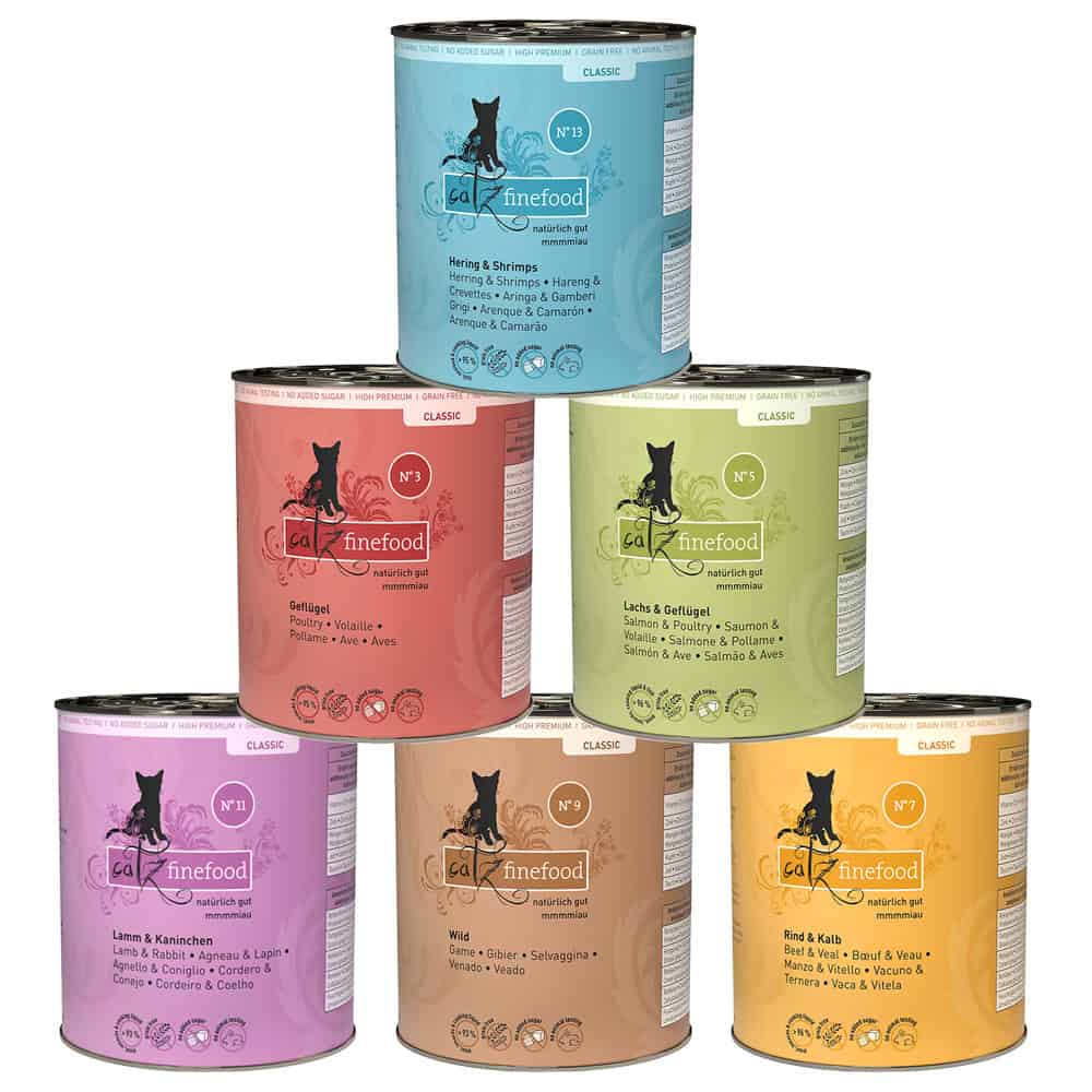 catz finefood Proefpakket Kattenvoer – 6 x 800 g