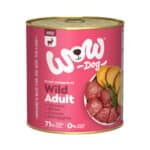 6x 800g WOW Adult Wild hondenvoer nat