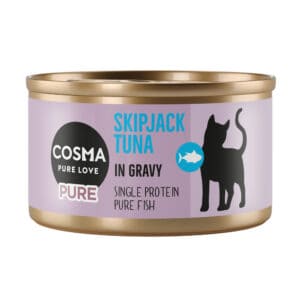 6x80g Cosma Pure Skipjack tonijn natvoer voor katten