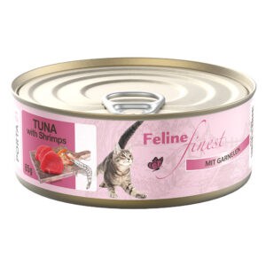 6x85g Feline Finest Tonijn met Garnalen Nat Kattenvoer