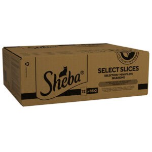 Sheba portiezak Selectie in Saus Gevogelte Variatie nat kattenvoer – 144 x 85 g