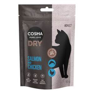 80g Cosma Katten Droogvoer Zalm & Kip