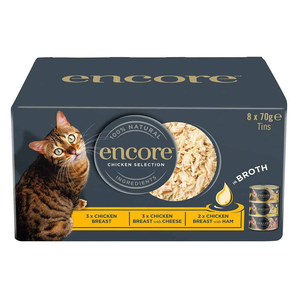 Encore Chicken Selection (3 smaken) Kattenvoer – 8 x 70 g