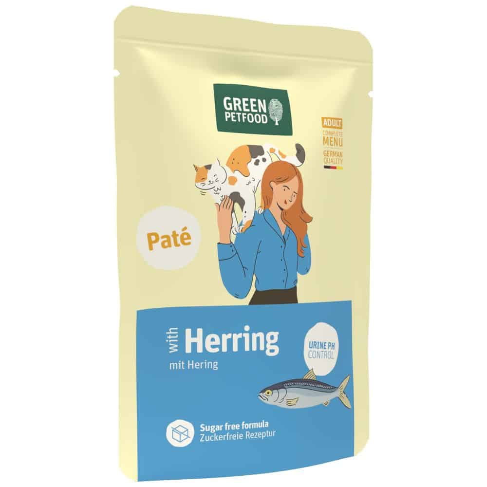Green Petfood Hering Paté natvoer voor katten – 8 x 85 g