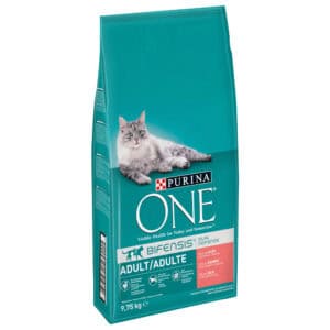 9,75kg Adult Zalm & Volkoren Granen Purina ONE Kattenvoer