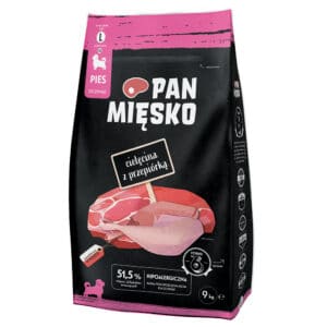 Pan Mięsko Large Puppy Kalf met Kwartel droogvoer voor honden – 2 x 9 kg