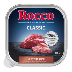 9x300g Rund met Lam Rocco Hondenvoer