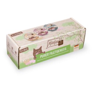 9x80g MjAMjAM pure Filetgenot Mix (3 soorten) natvoer voor katten