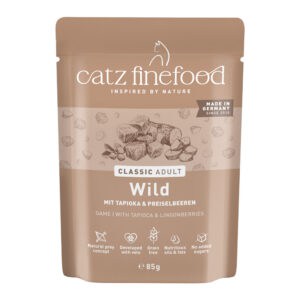 catz finefood Maaltijdzakjes Voordeelpakket 16 x 85 g Kattenvoer - Wild