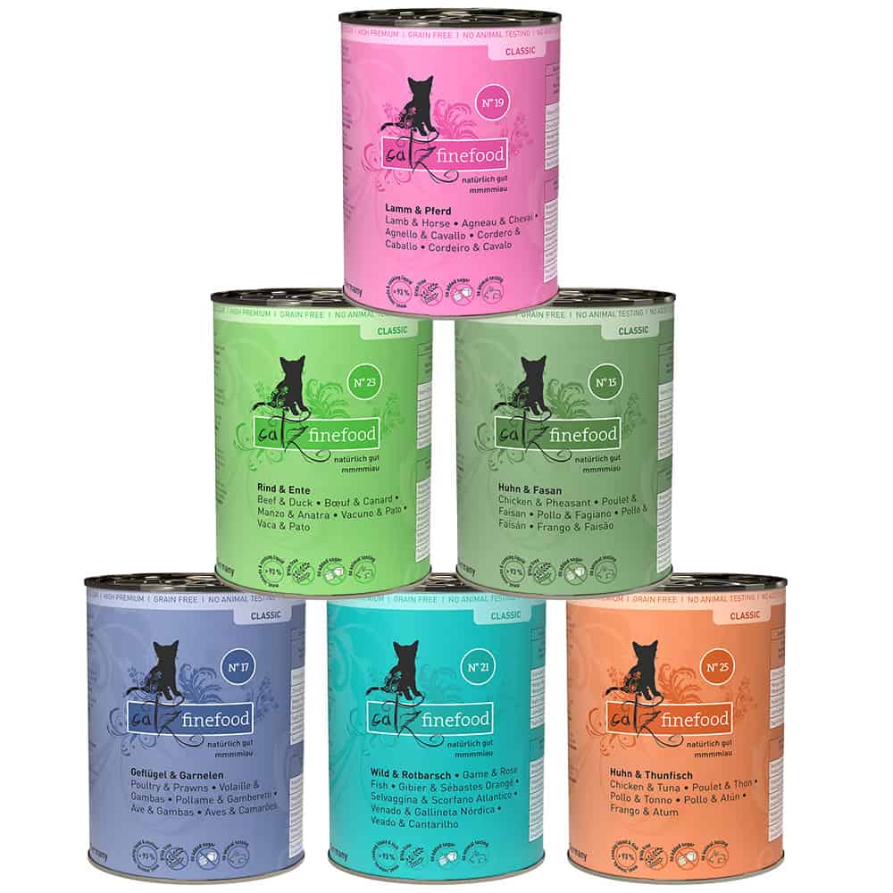 catz finefood Probeerpakket 6 x 400 g Kattenvoer – Probeerpakket II