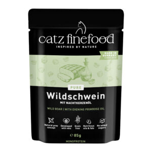 catz finefood Pure Pouch 8 x 85 g - No.109 Wild zwijn (8 x 85 g)