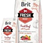 Brit Fresh Rund met pompoen Puppy Large – Dubbelpak: 2 x 12 kg