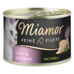 Miamor Feine Filets Naturelle 6 x 156 g Kattenvoer – Kip & Ham