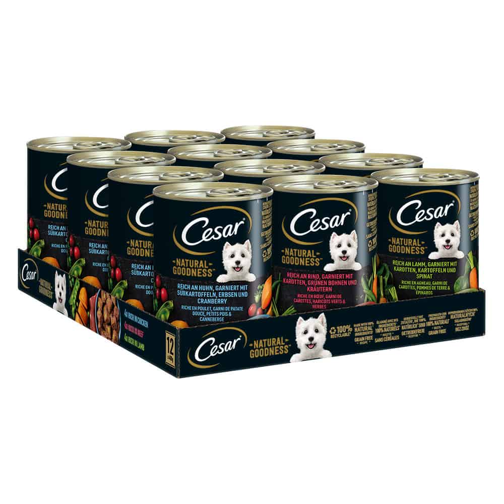 Cesar Natural Goodness – Mix 3 soorten – 19,2 kg