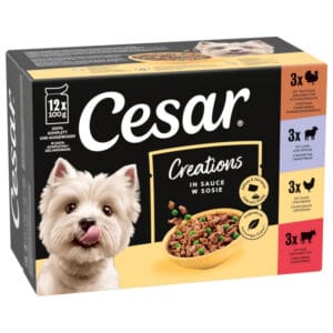 Cesar Selectie Vlees en Groenten in Saus - 12 x 100 g