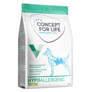 Concept for Life VET Concept for Life Veterinary Diet Hypoallergenic Insect hondenvoer - Nieuw Receptuur – 1 kg