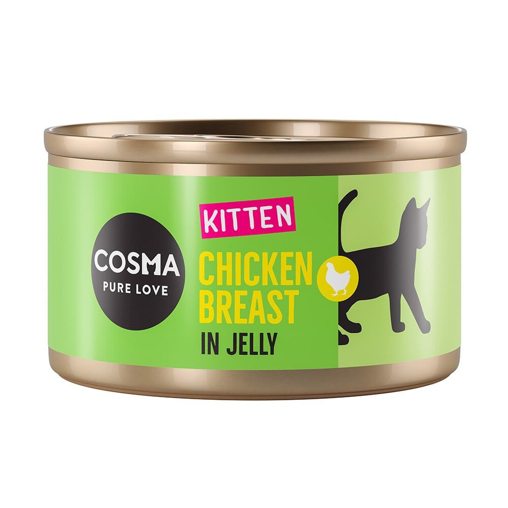 Cosma Original Kitten Kattenvoer – Kippenborst – 24 x 85 g