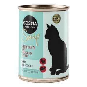 Cosma Soup 6 x 100 g - Kipfilet met Kippenlever en Broccoli