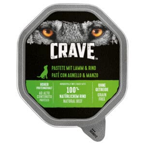 Crave Adult Pastei Hondenvoer - Lam & Rund 150 g