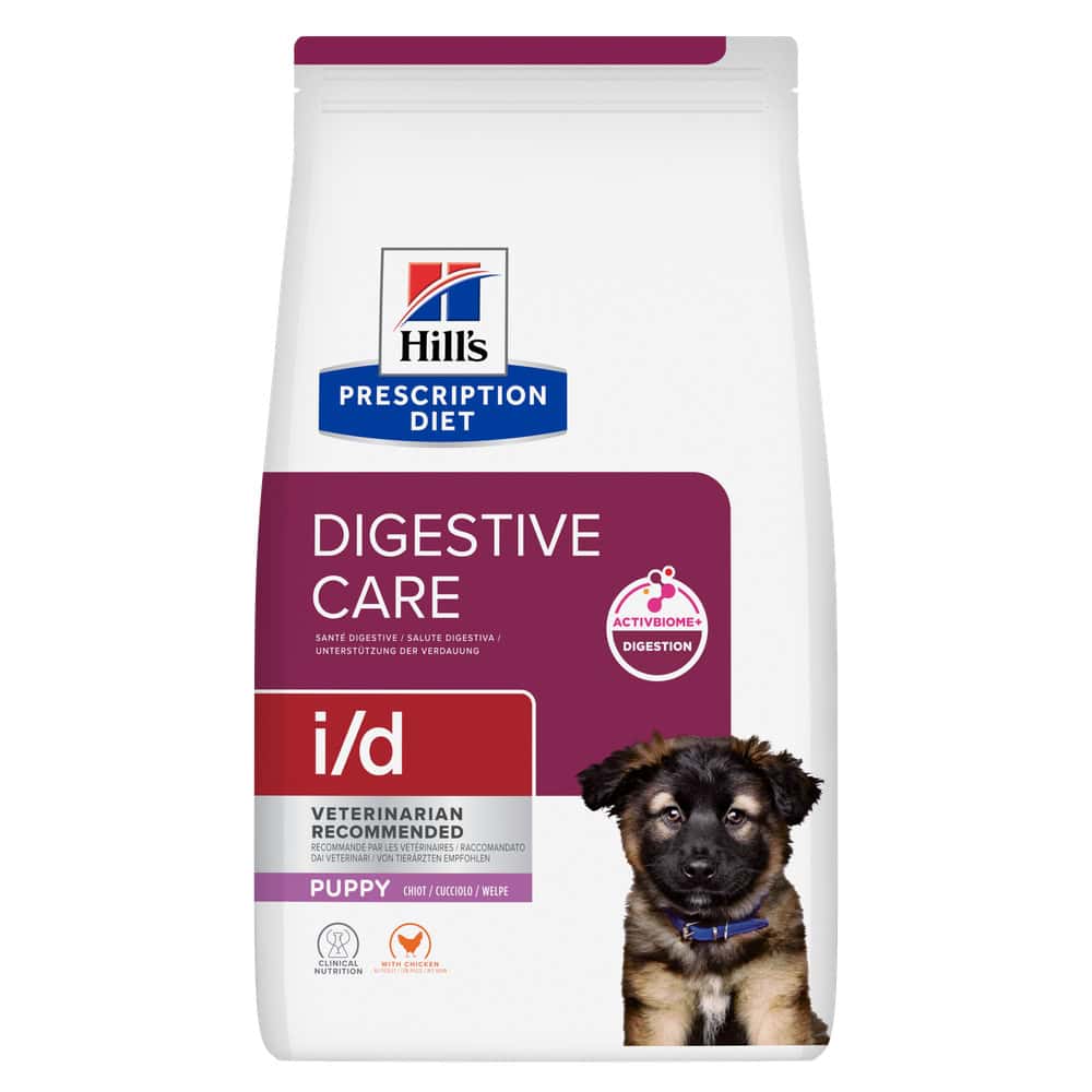 Dubbekpak 2 x 4kg Hill’s Prescription Diet i/d Digestive Care Puppy met kip droog hondenvoer