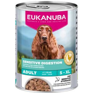 Dubbelpak: 12x 400g Eukanuba Special Care Adult Sensitive Digestion Hundefutter nass